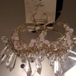 NWT EFM BRILLIANT DANGLE EARRINGS J46-8 bundled on